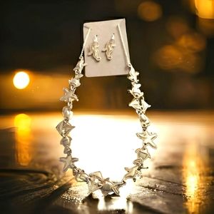 Sounds of the Sea Necklace and Earring Set